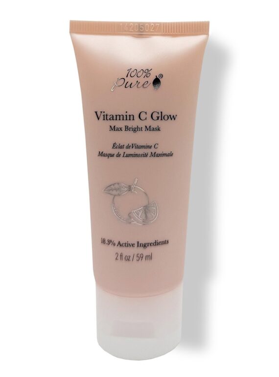 vitamin c glow max bright mask, reduce hyperpigmentation, brighten skin, facial mask