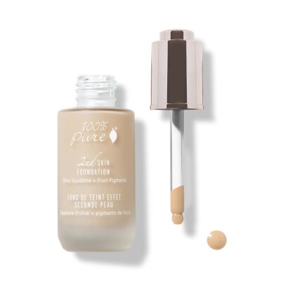 2nd skin foundation, breathable, buildable, vegan foundation