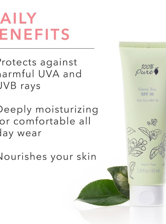 green tea spf30 sunscreen benefits against uv rays