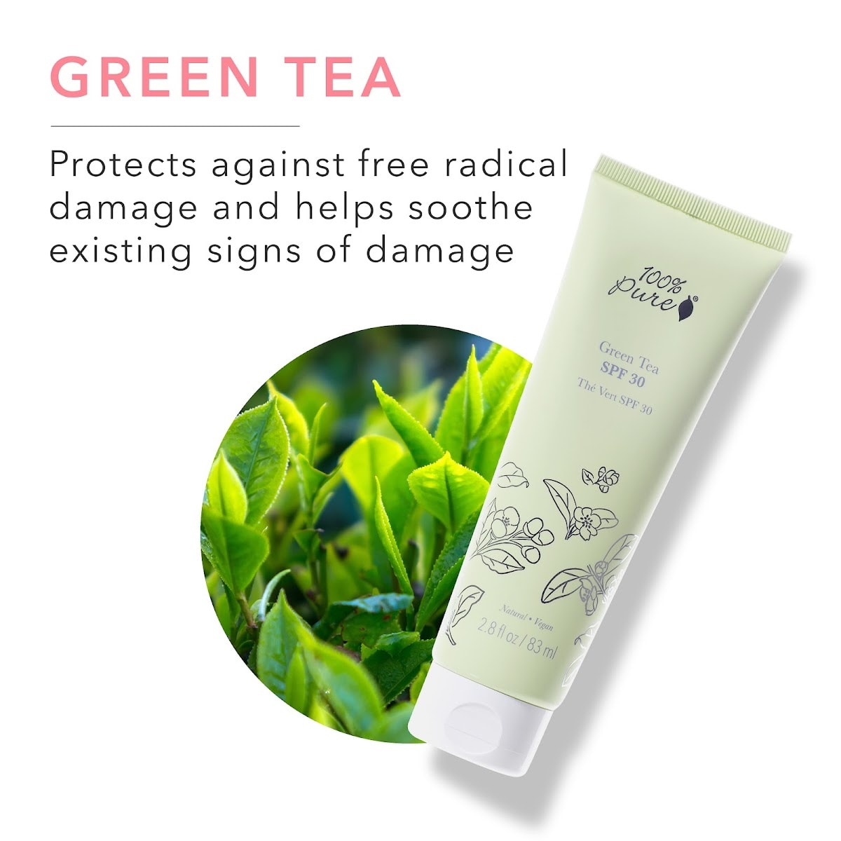 green tea spf30 sunscreen ingredients