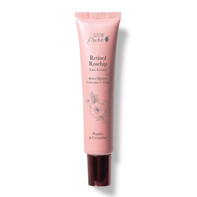 Natural retinol rosehip face cream for anti aging moisturizer