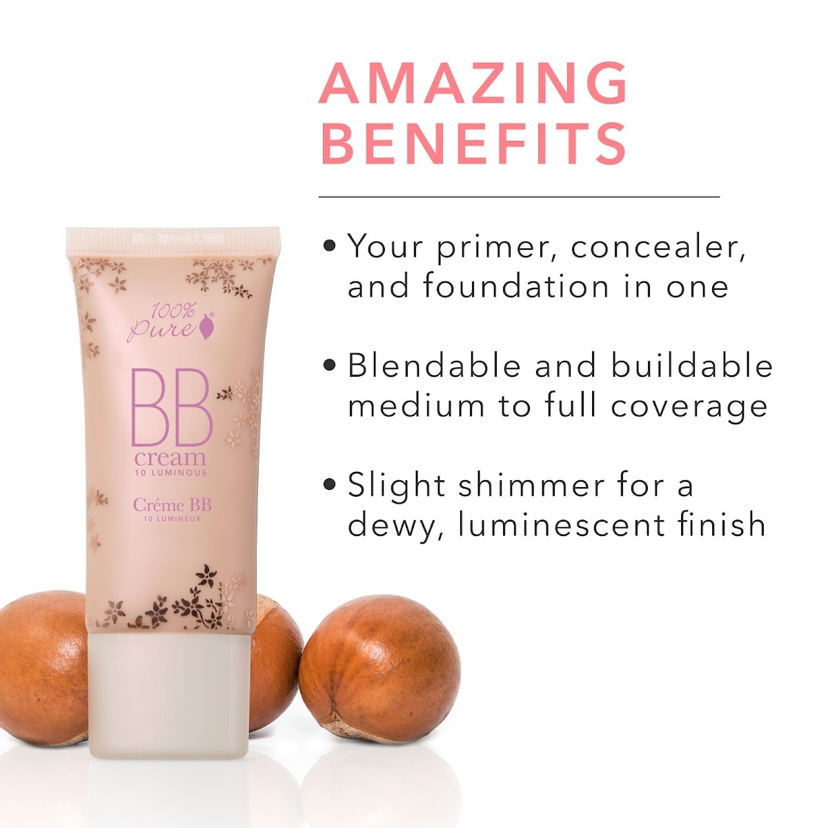 100% Pure Singapore Vegan BB Cream benefits