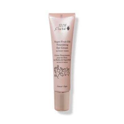 Gentle nourishing eye cream with super fruit oil for hydration and anti-aging, 100% Pure Singapore skincare product, ideal for sensitive skin, vegan, natural ingredients, promotes youthful eye area.