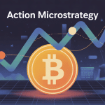 action microstrategy graphique boursier et bitcoin