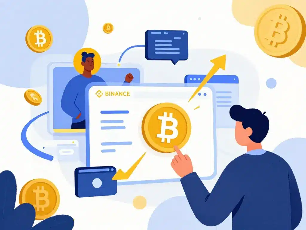 illustration utilisation bnb crypto quotidien