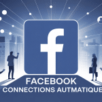 illustration facebook connections automatique réseau social