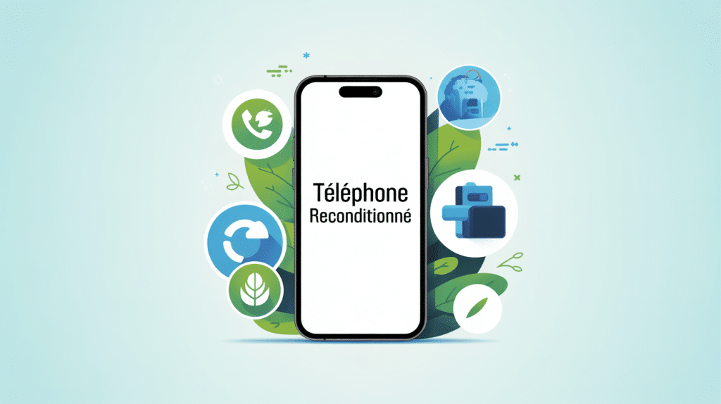 c'est quoi un téléphone reconditionné illustration modern éco