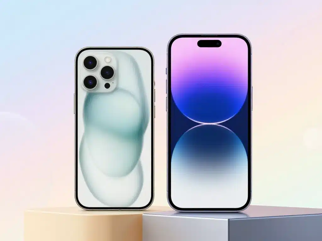 comparatif design ecran iphone 15 vs samsung s24