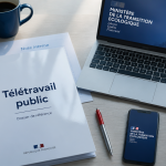 fonction publique télétravail bureau et documents officiels