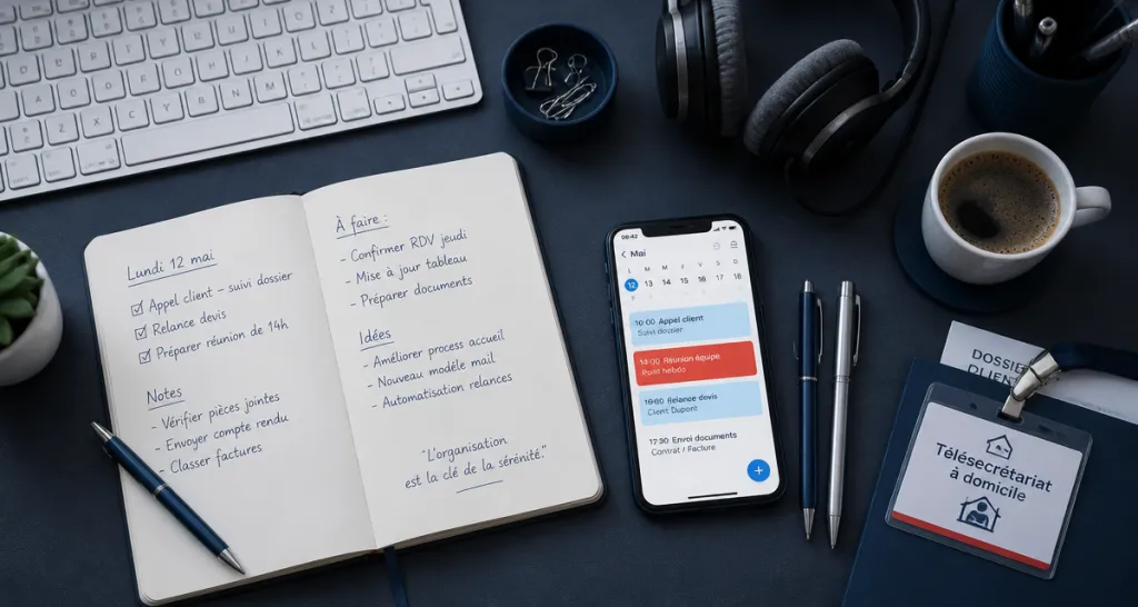 télésecrétaire à domicile offre emploi bureau