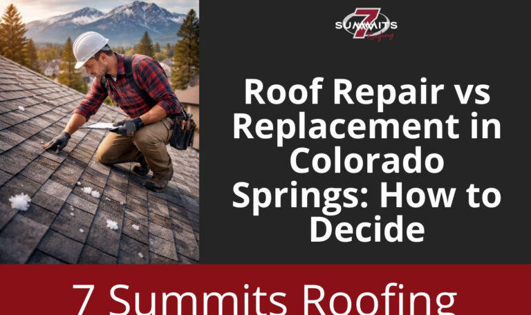 Roof Repair vs Replacement in Colorado Springs: How to Decide