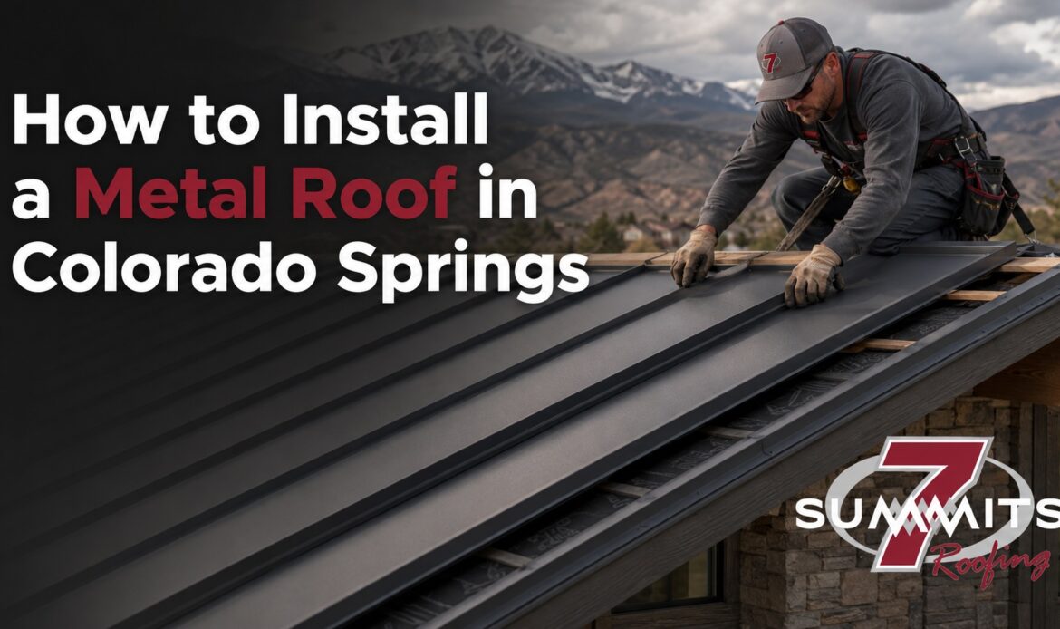 How to install a metal roof in Colorado Springs