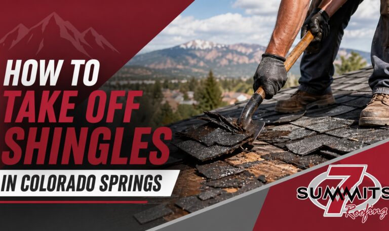 How to Take Off Shingles in Colorado Springs