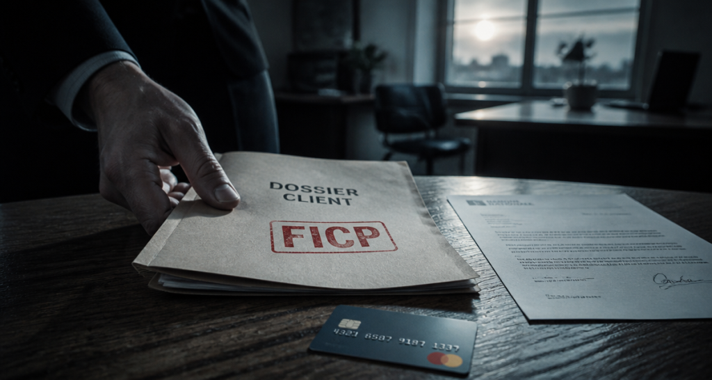 fichage ficp nouvelle loi dossier sur bureau