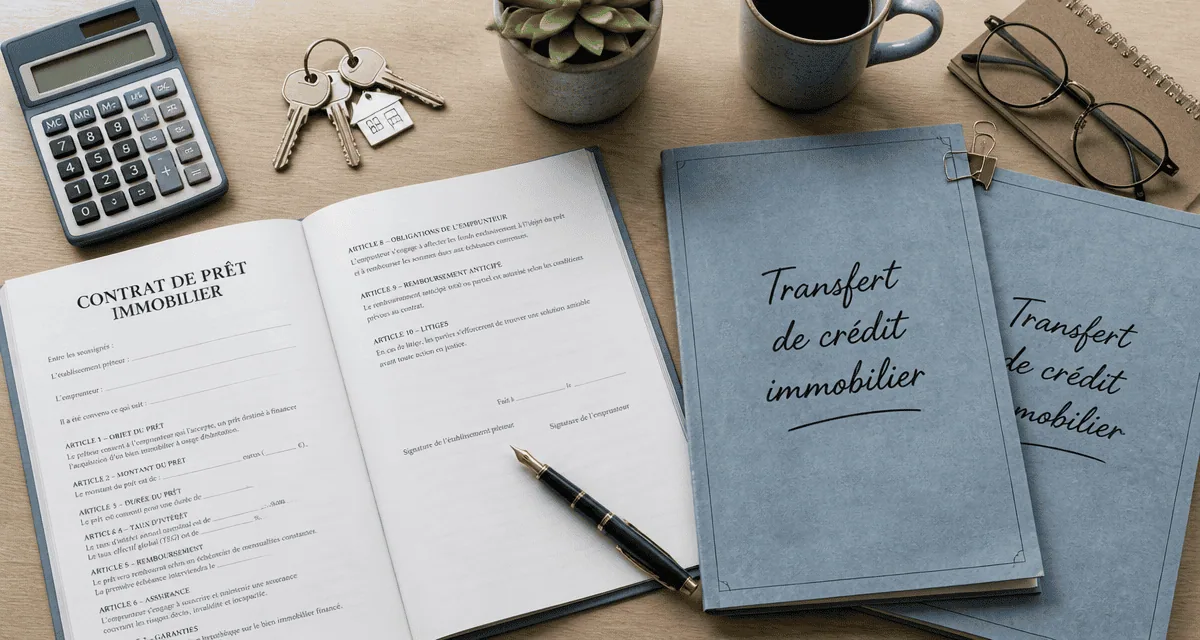 transfert de crédit immobilier contrat clés calculatrice