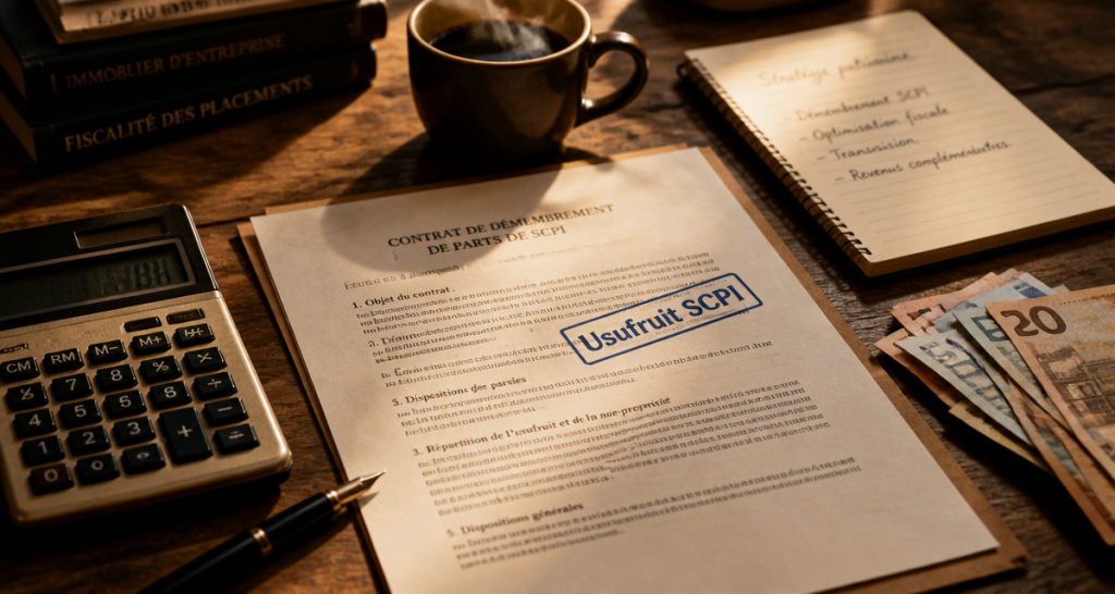 Usufruit SCPI contrat calculateur bureau