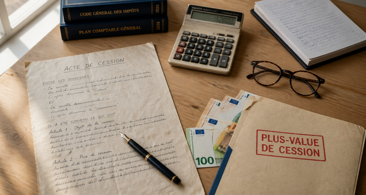 plus value de cession de parts sociales sur bureau expert comptable