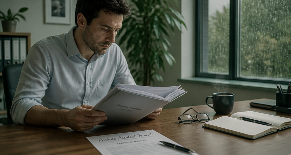Rechute accident de travail delai salarié dossier médical