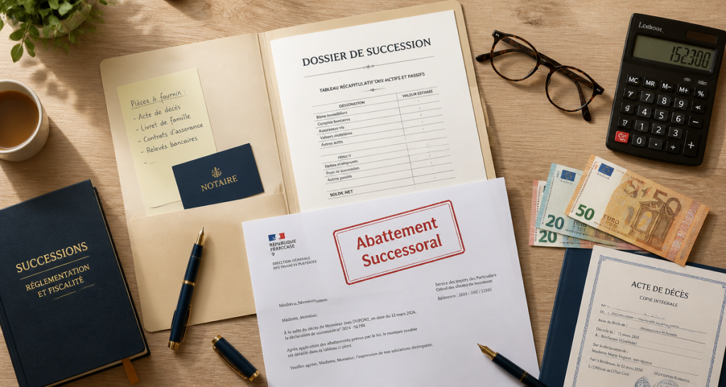 succession abattement dossier calculatrice euros