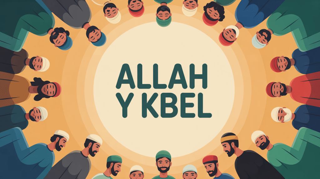 illustration allah y kbel ambiance spirituelle communautaire