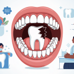 Dent cassée : que faire en attendant le dentiste, illustration bouche et soins