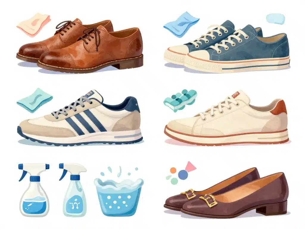 désinfecter les chaussures cuir tissu sport ville
