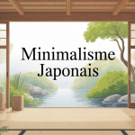 Minimaliste japonais espace épuré avec nature et lumière