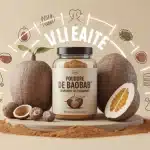 Poudre de baobab en illustration, énergie et fibres