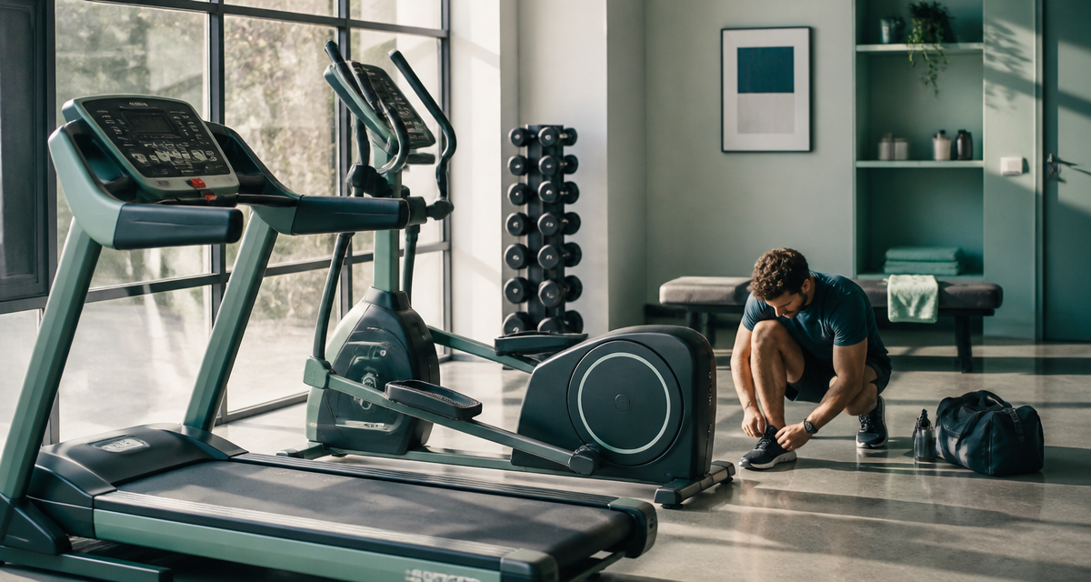 machines de salle de sport modernes tapis et elliptique