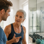 Métabolisme et musculation, homme et femme en salle de sport