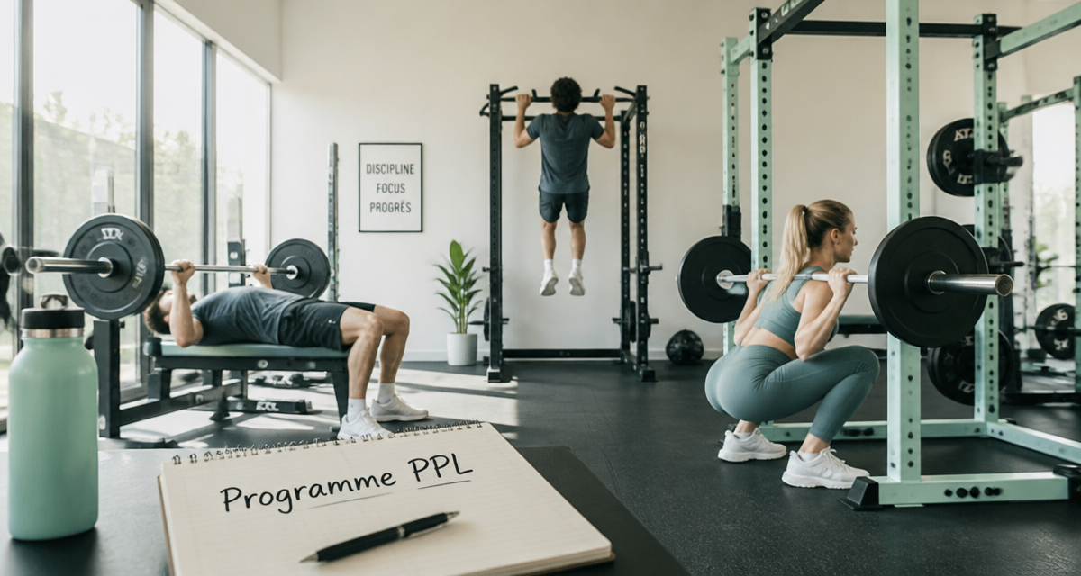 push pull legs athlètes exercices salle