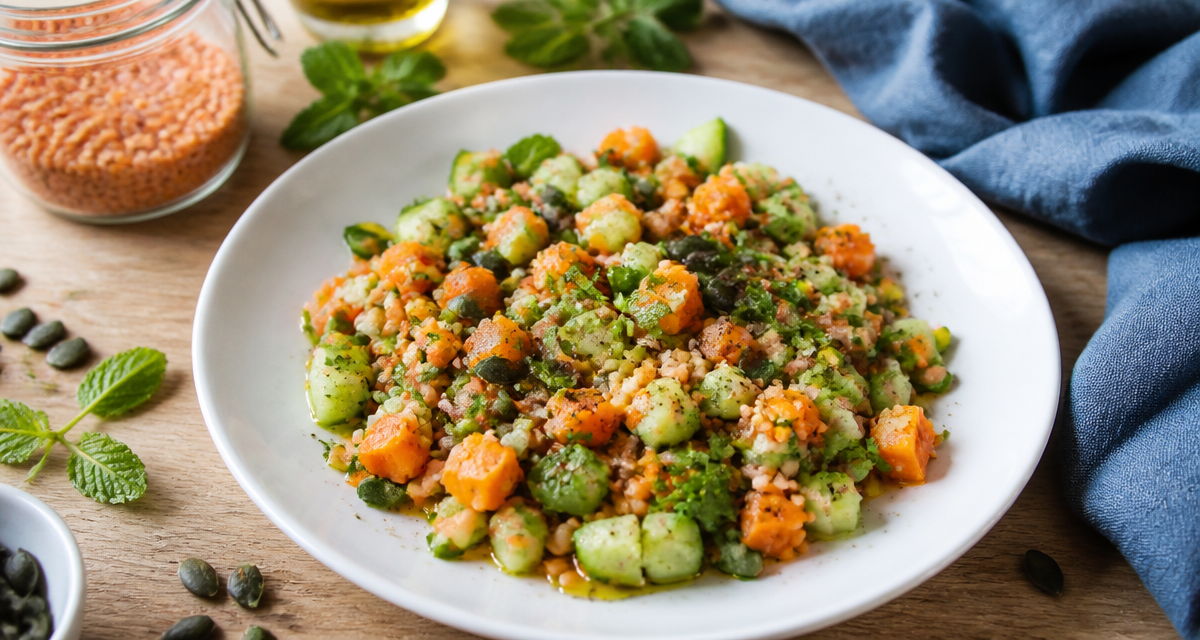 Salade aliment bon pour la santé sur plan de travail