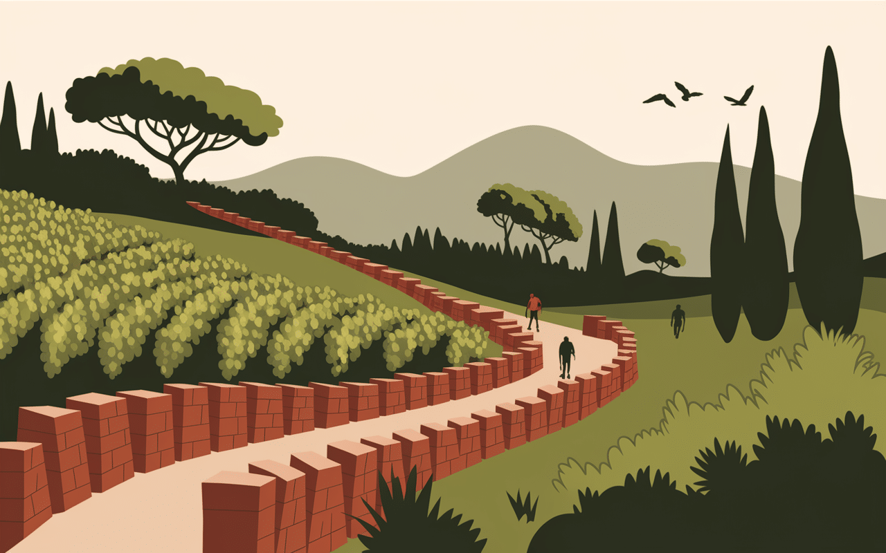 Sentiers vignes environnement latitude 43.6502211 longitude 3.374165 Hérault