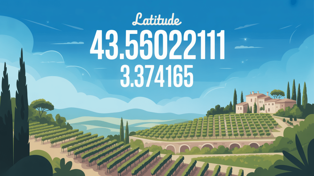 Vue aérienne latitude 43.6502211 longitude 3.374165 paysage Hérault