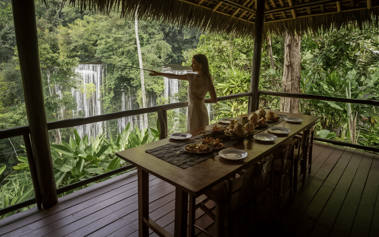 Hébergement traditionnel Munduk jungle