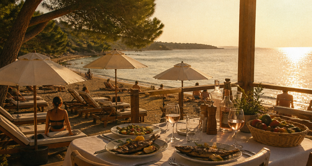 Brise Marine Plage à Carqueiranne : entre cuisine provençale et détente au bord de l&rsquo;eau