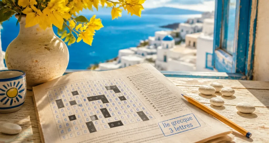 Île grecque en 3 lettres : les 4 solutions indispensables pour vos mots croisés