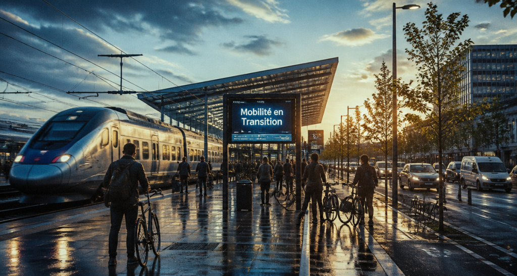 Statistiques transport : baisse des émissions de GES et mutation du fret face au rail