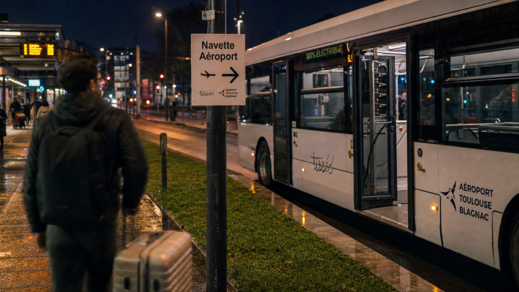Navette aéroport Toulouse : 9€, 20 minutes et 3 arrêts stratégiques pour rejoindre Matabiau