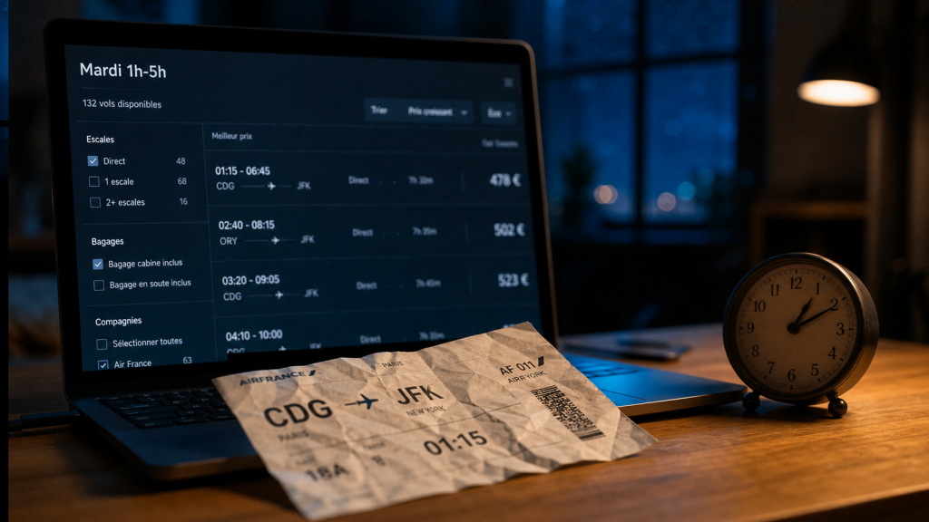Acheter un billet d’avion mardi entre 1h et 5h : mythe rentable ou vrai bon plan ?