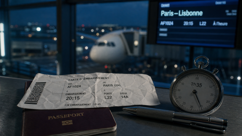 Vol Paris-Lisbonne : 2h30 à 2h35, aéroports et prix à connaître