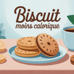 biscuit moins calorique sur table avec café