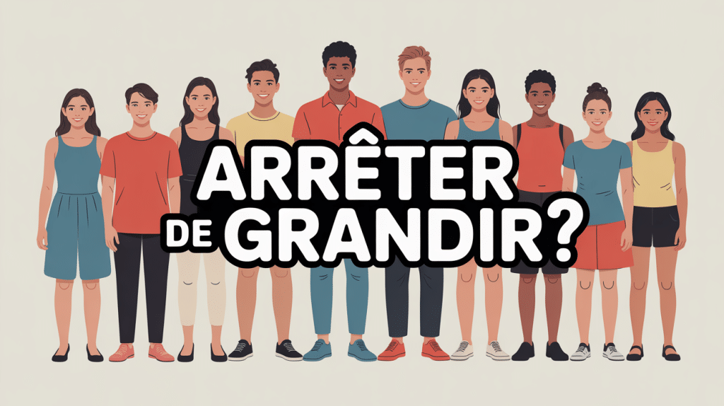 comment arreter de grandir illustration diversité tailles