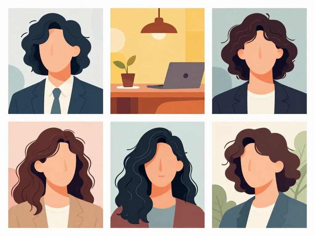 scène coupes tendance homme cheveux longs bouclés