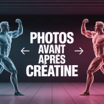 creatine avant apres photos illustration evolution musculaire