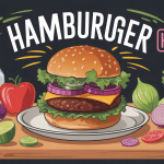 hamburger healthy avec légumes frais et ambiance équilibrée