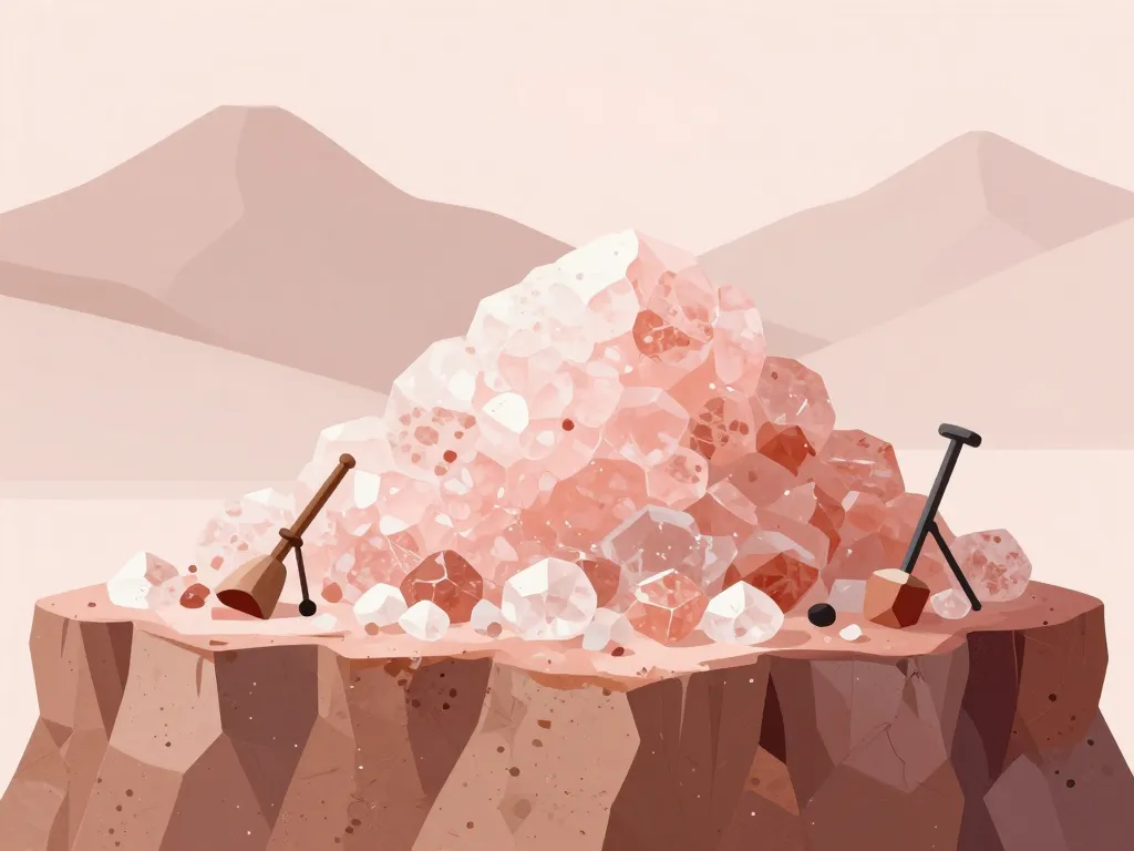 sel rose de l himalaya danger mine cristaux composition