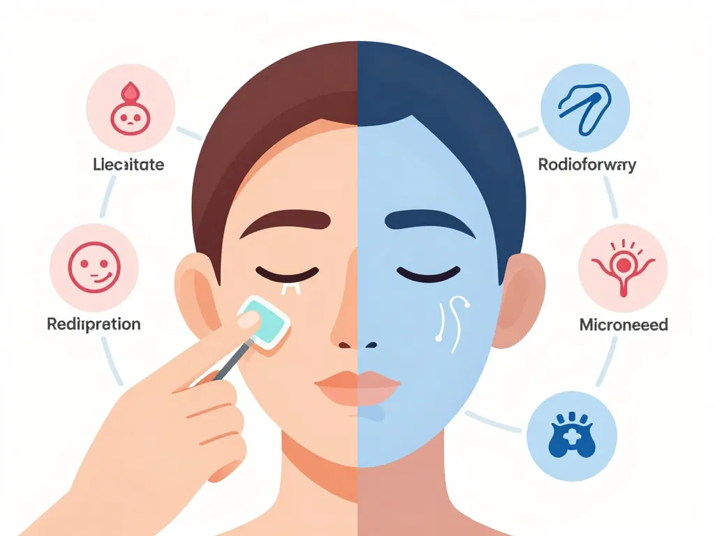 Traitements professionnels elasticite de la peau radiofrequence microneedling