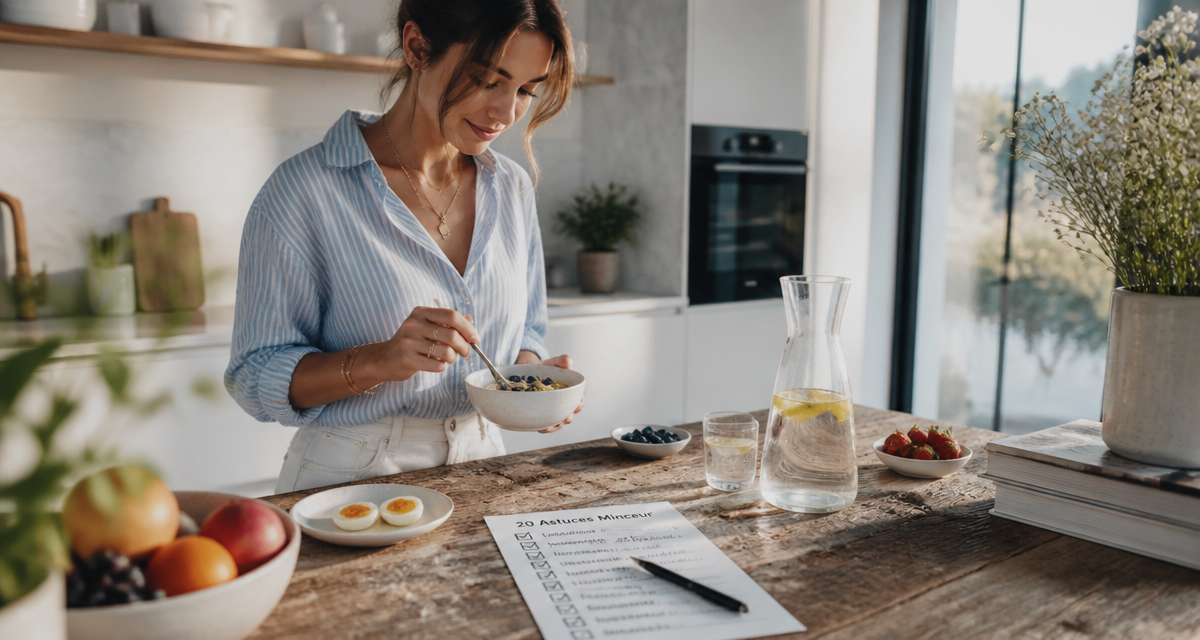 20 astuces pour maigrir sans regime checklist petit-déjeuner