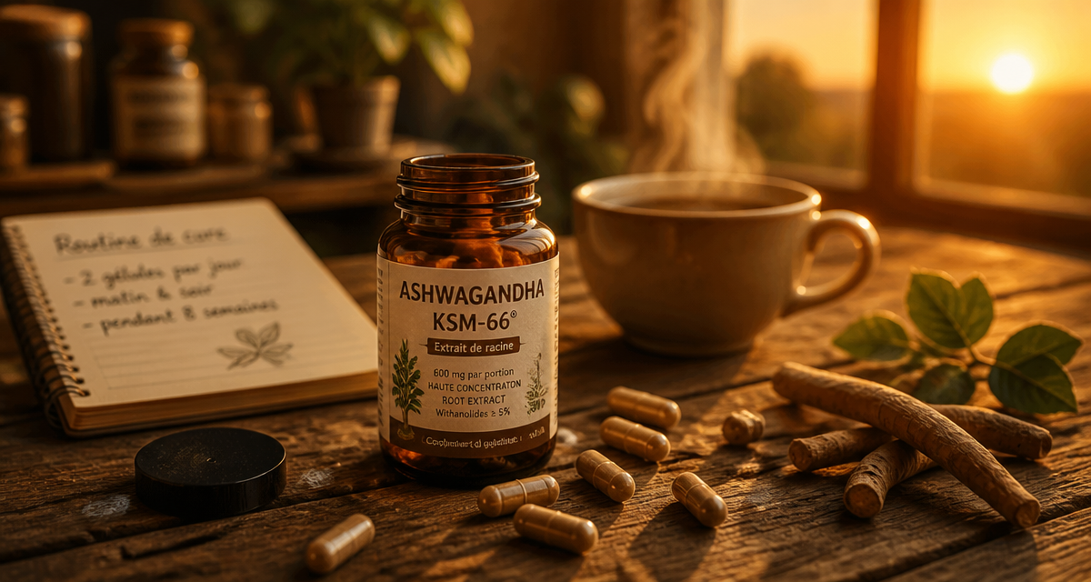 ashwagandha effet au bout de combien de temps flacon gélules racines